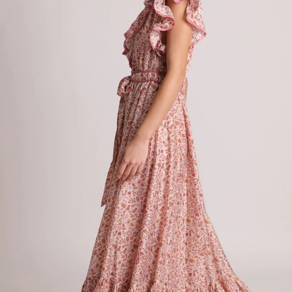 Sabina Musayev Jennifer Floral Ginger Print Maxi Dress size Medium - Picture 5 of 11